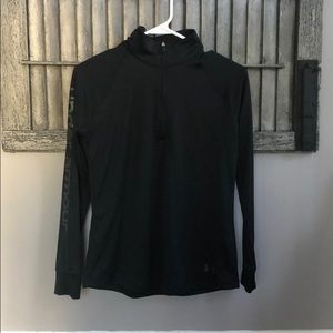 Black Under Armour 1/4 Zip - Girls size large